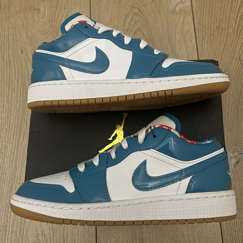 Nike Air Jordan 1 Low Barcelona (GS) Size 3.5 Youth / 5 Women Shoes Sneakers